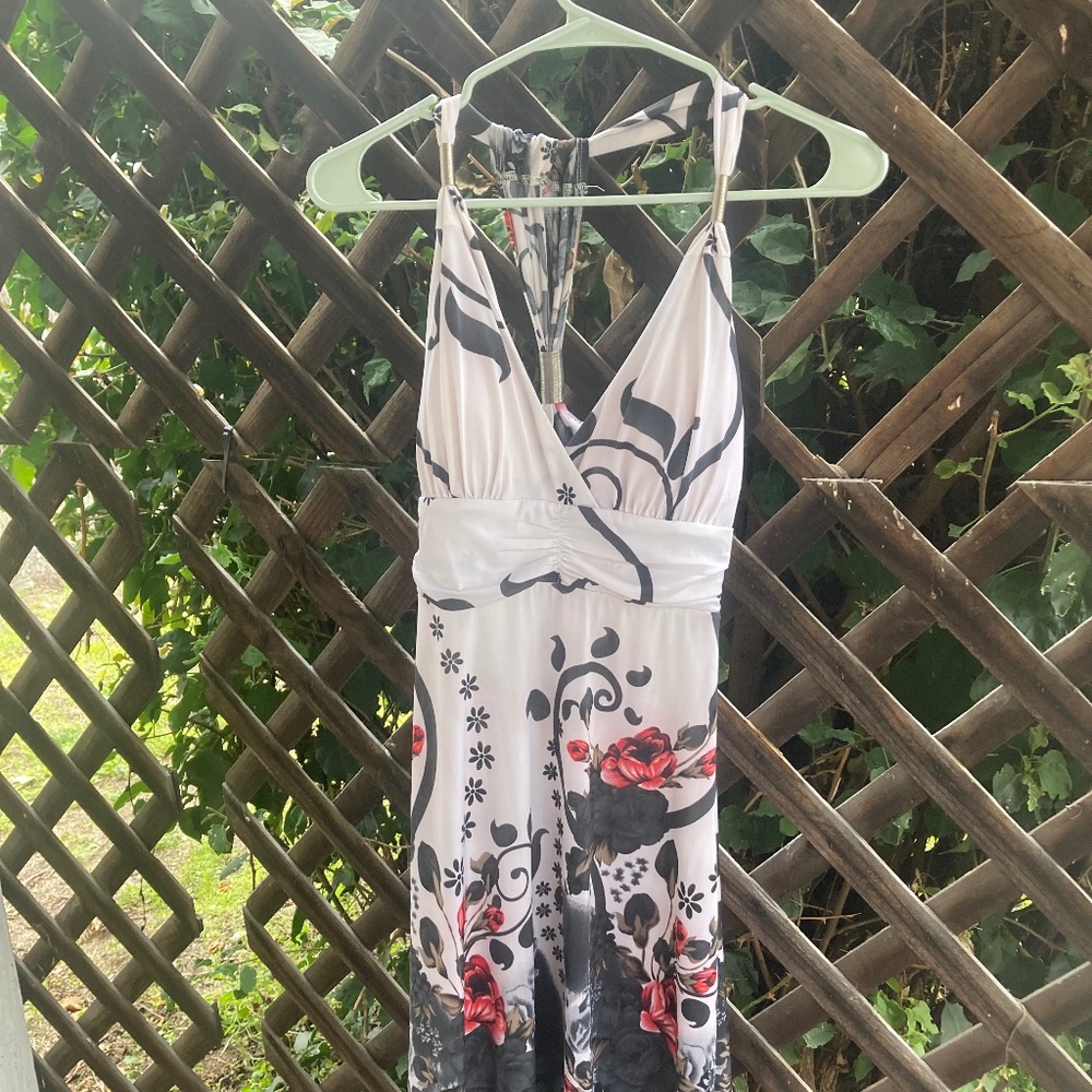 Black & Red Paradise Party Dress